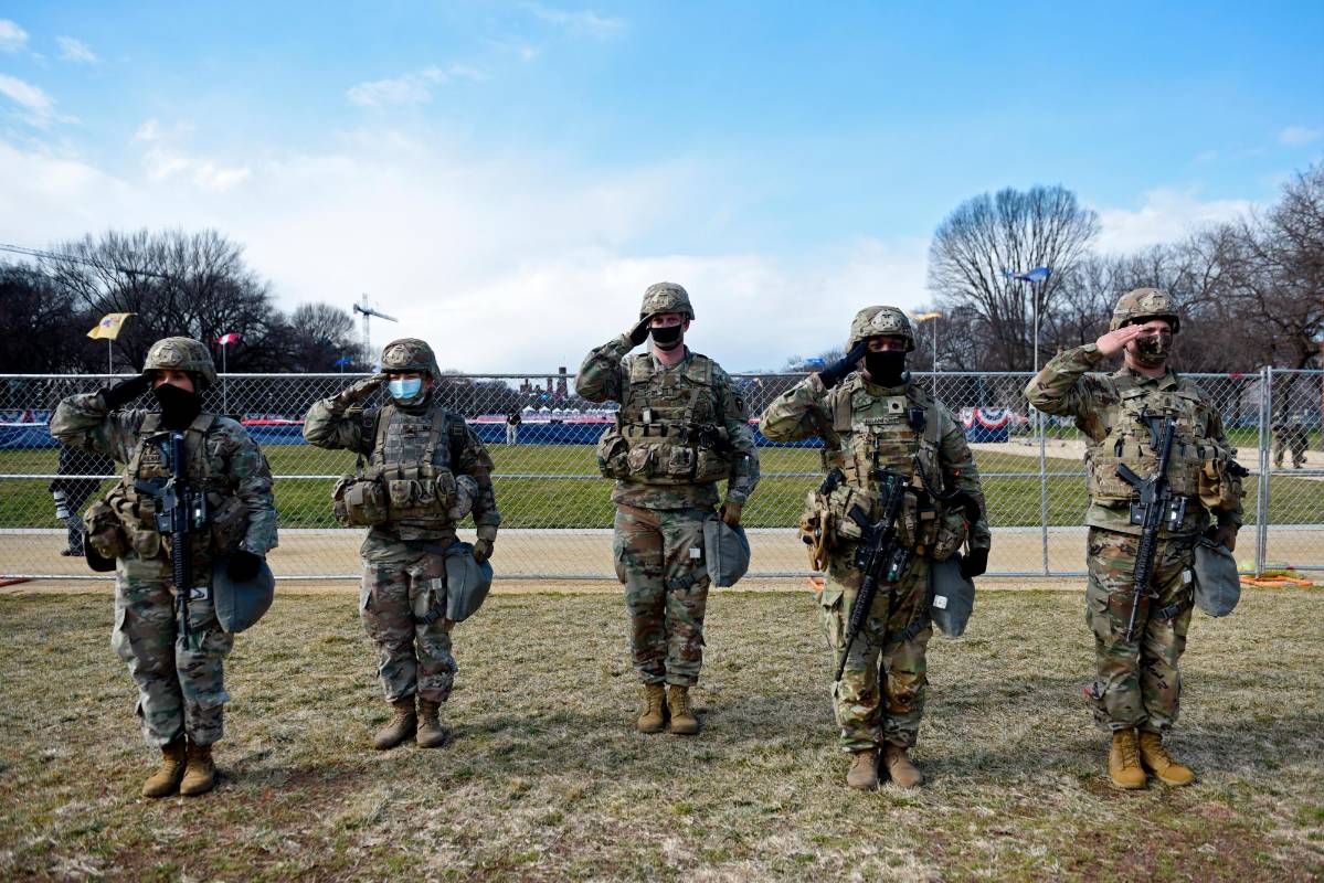 La Guardia Nacional y el FBI protegieron la ceremonia. Foto: Getty Images
