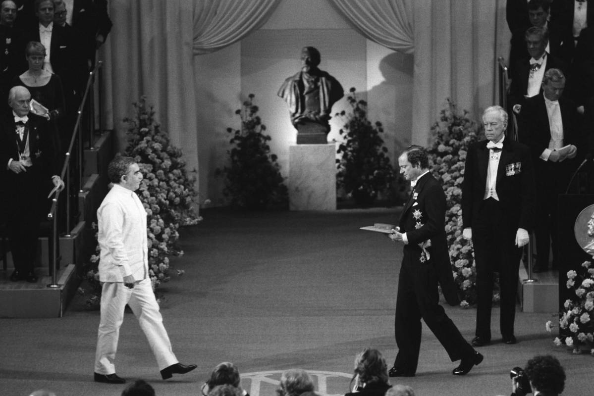 En 1982 recibe el Premio Nobel de Literatura por el compendio de sus obras. Foto: Getty Images