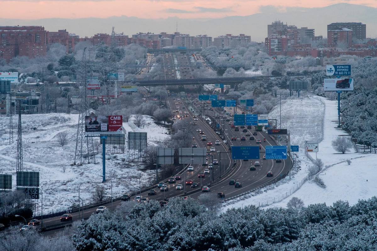La tormenta Filomena ha provocado un alto descenso de temperaturas y nevadas en toda España. Foto : Getty