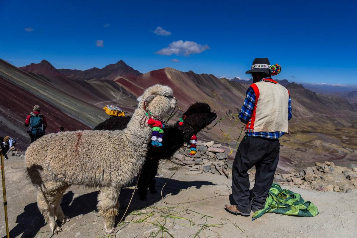 Los pobladores de la zona crían caballos para ofrecerlos como transporte a los visitantes. Debido a la altura de esta región, abunda la hierva natural de los Andes. FOTOS GETTY