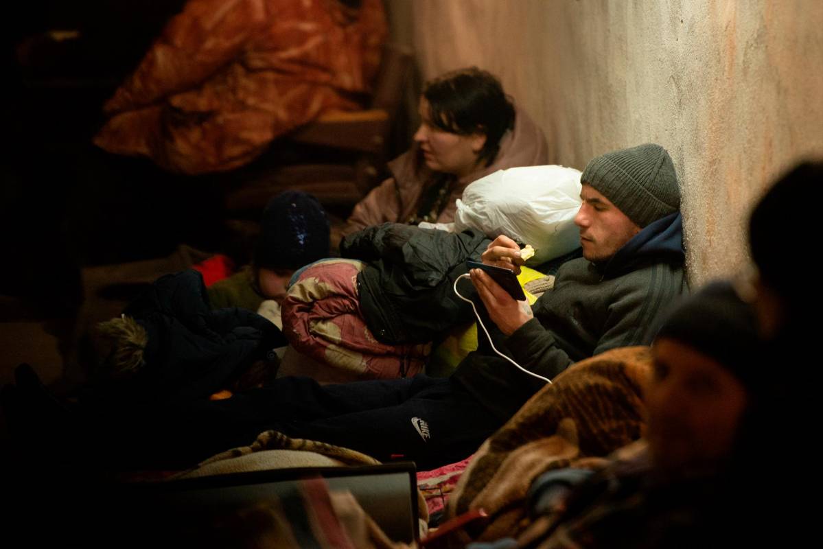 El drama humano aumenta con el avance de las tropas rusas sobre Kiev la capital Ucraniana. Foto: Getty