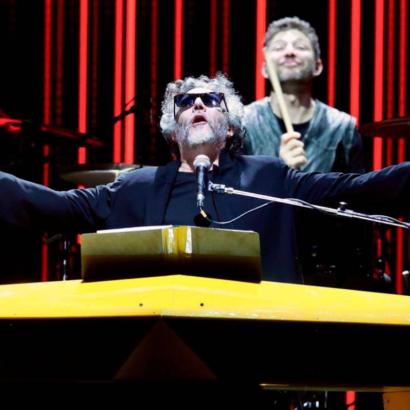 Fito Páez se presentó este martes 9 de junio en Medellín, en el marco de su gira Sale el Sol. FOTO Manuel Saldarriaga