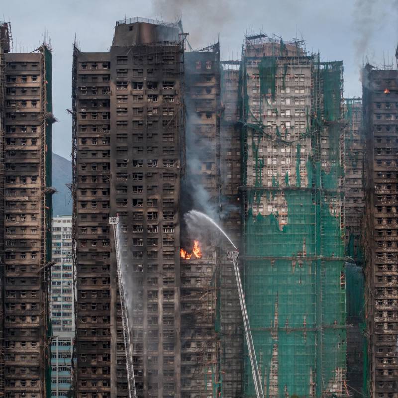 Incendio en Hong Kong: ya son 14 los detenidos por la tragedia que dejó más de 150 muertos