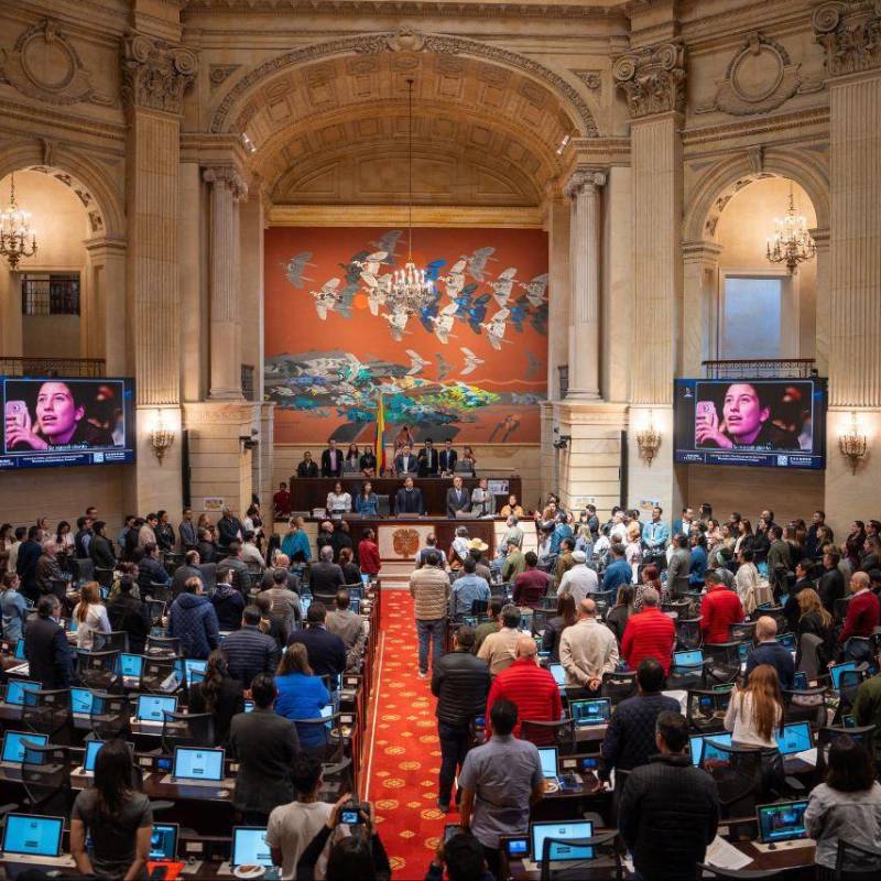 Los congresistas decidieron acoger nuevamente el texto del Senado de la República, avalado un año atrás, con lo cual, en teoría, subsanaron el vicio de trámite señalado por la Corte Constitucional. Foto: Cortesía