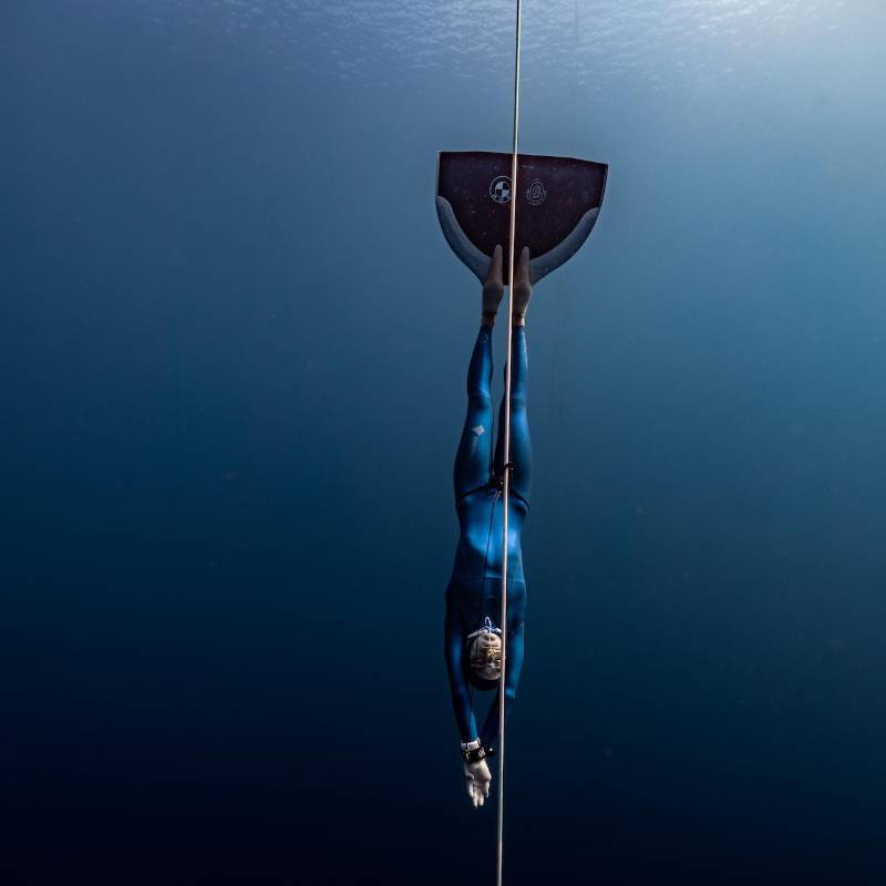 Sofía Gómez Uribe es una de las mejores apneístas del planeta: nació en Pereira, pero ha hecho de Medellín su ciudad, su lugar en el mundo. Fotos: Daan Verhoeven