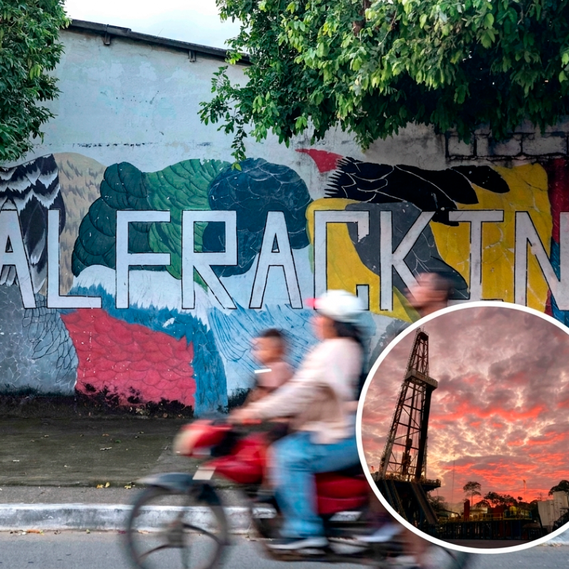 Operación petrolera en Sucumbíos donde Ecuador logró extraer crudo mediante fracking por primera vez en su historia. FOTO COLPRENSA Y GOBIERNO DE ECUADOR. 