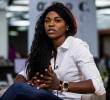 La medallista olímpica, Caterine Ibargüen sigue luchando por los derechos de los deportistas. FOTO JULIO CÉSAR HERRERA