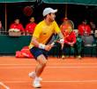 Nicolás Mejía ganó sus dos partidos en sencillos, siendo la figura de Colombia en la serie ante Marruecos. Los cafeteros se impusieron por 3-1. FOTO CORTESÍA FEDECOLTENIS