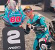 David Alonso, orgulloso por su segundo lugar de partida para el GP de Indonesia. Marcha 11° en su primer año en Moto2. FOTO X-TEAM ASPAR