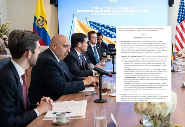 Con esta agenda, Colombia busca fortalecer su posición en sectores considerados estratégicos para la transición energética y pasar de una relación centrada en la extracción de recursos a otra que incluya industria, tecnología, empleo formal, investigación e innovación. FOTO: Cancillería.