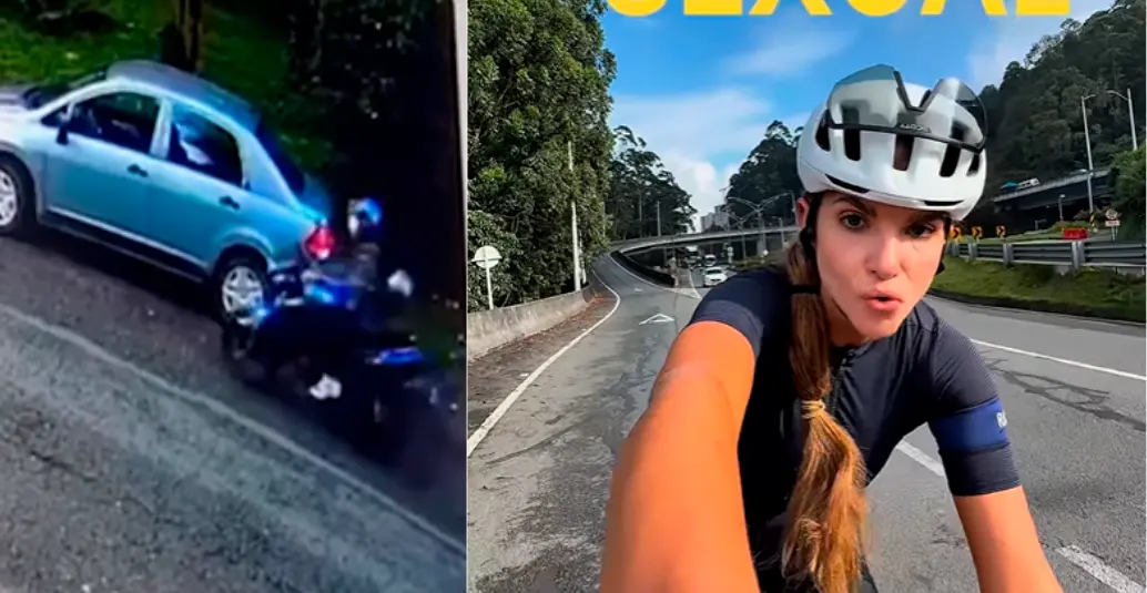 En las cámaras se ve al motociclista que acosó sexualmente a la mujer en Las Palmas. IMÁGENES TOMADAS DE REDES SOCIALES