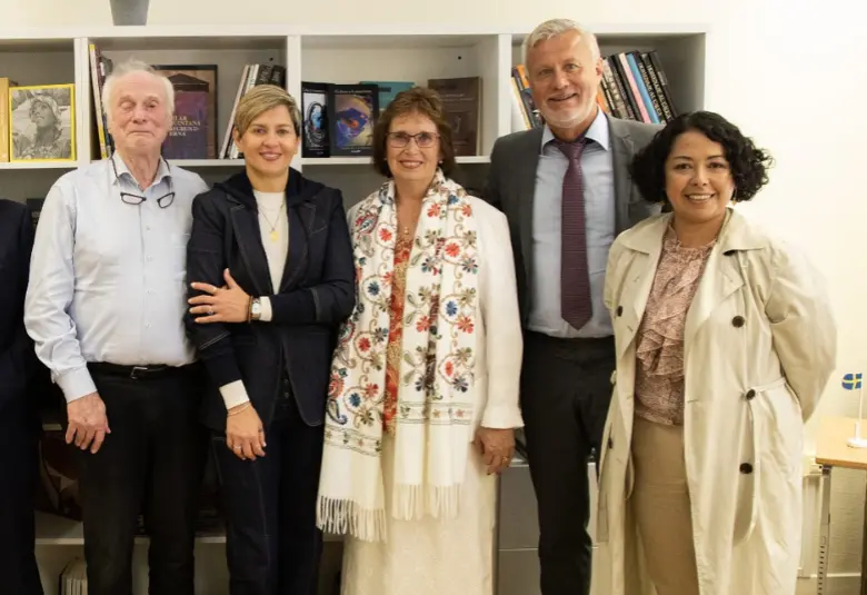 Alcocer en Estocolmo. FOTO: PRESIDENCIA