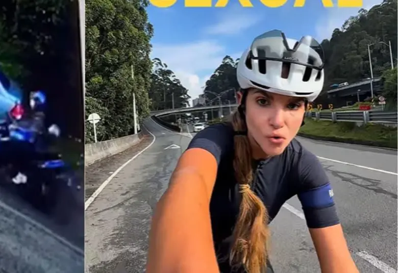En las cámaras se ve al motociclista que acosó sexualmente a la mujer en Las Palmas. IMÁGENES TOMADAS DE REDES SOCIALES