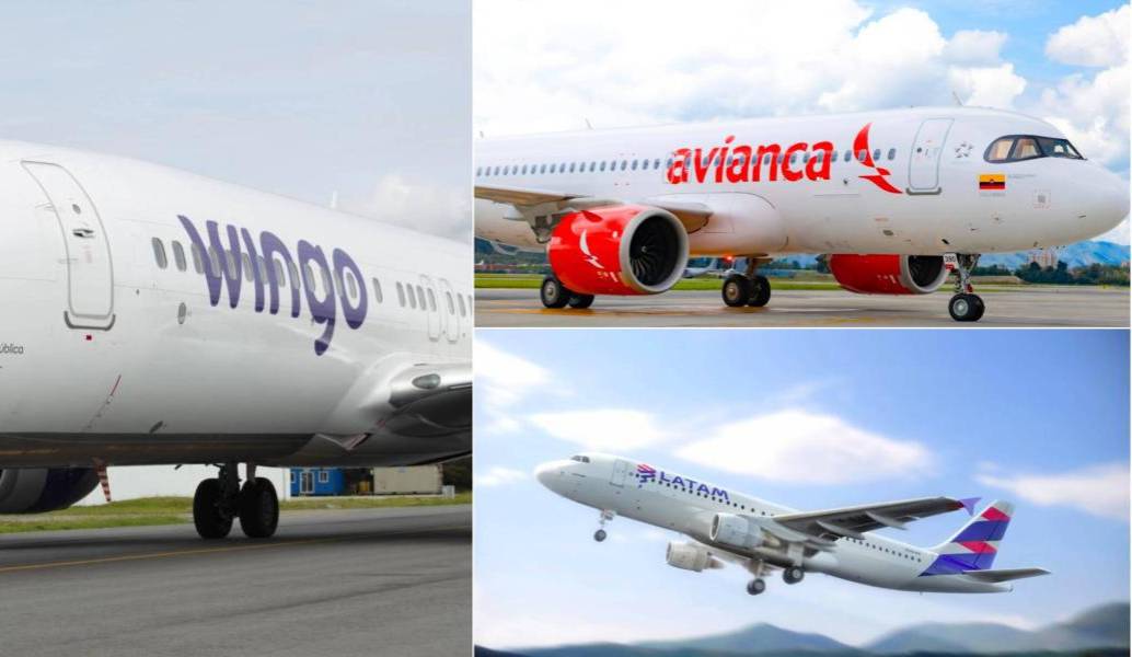 El cielo de la aviación en Colombia y la región muestra tres estrategias distintas: expansión arriesgada de Avianca, disciplina financiera de Latam y eficiencia operativa Copa, sombrilla de Wingo. FOTO: Cortesía.