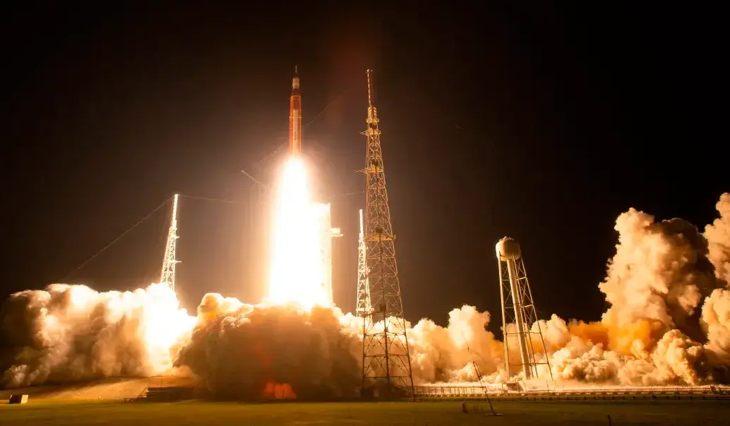 Será la primera vez que este cohete viaje con tripulación. FOTO Cortesía Nasa