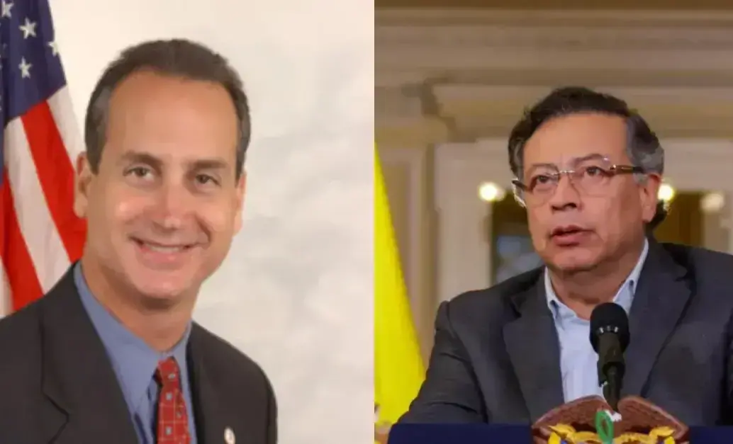 <span class="mln_uppercase_mln">Fue</span><b><span class="mln_uppercase_mln"> en la Plaza de Armas de la Casa de Nariño donde el presidente Gustavo Petro lanzó una explosiva acusación contra el congresista estadounidense Mario Díaz-Balart a quien señaló de encabezar un supuesto complot internacional para tumbarlo. Foto: Presidencia</span></b>