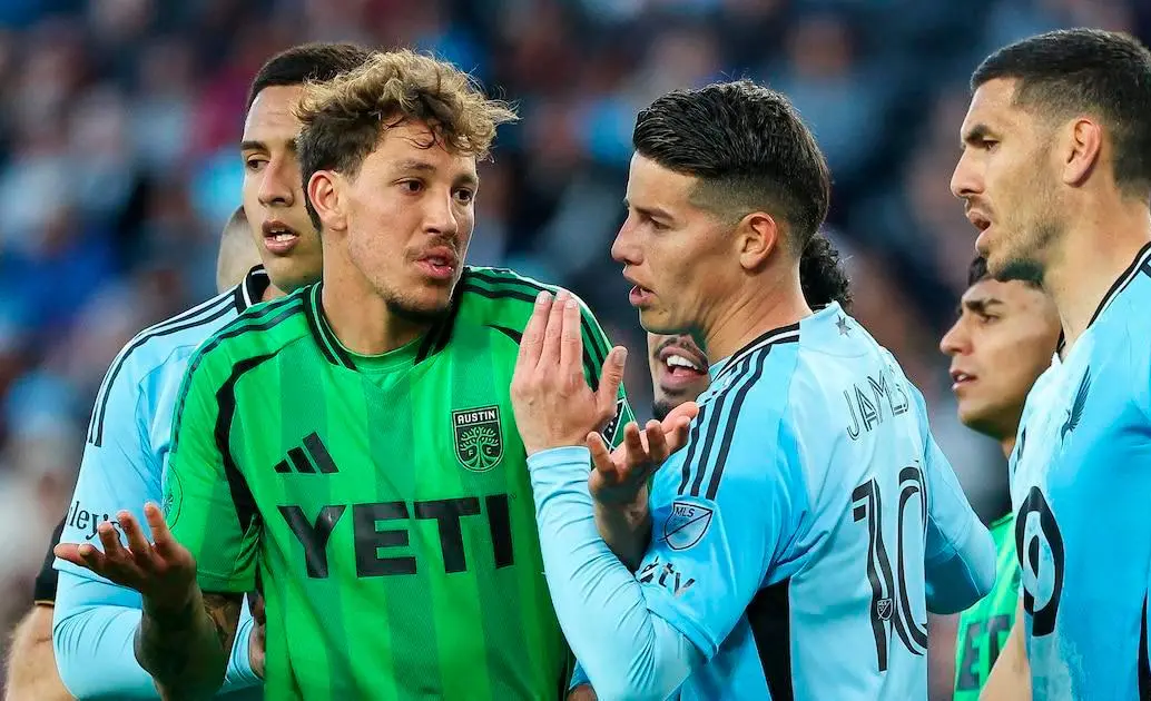 James Rodríguez fue la figura del partido entre Minnesota y Austin en la MLS. FOTO MINNESOTA UNITED