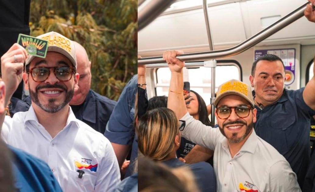 El candidato presidencial Abelardo de la Espriella generó polémica en días recientes por desplazarse en el metro de Medellín durante un evento de campaña que realizaba en la ciudad. FOTO Cortesía