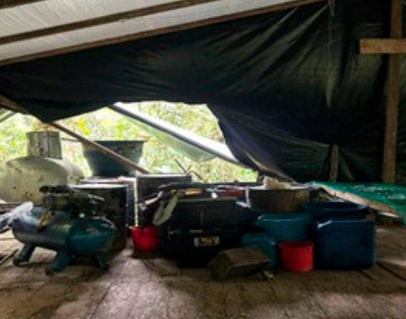 Destruyen cristalizadero de cocaína del Eln escondido en Amalfi