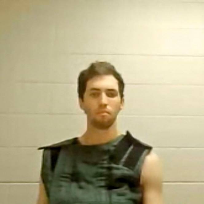 Captura de pantalla de la transmisión en vivo de la Corte de Utah del juicio a Tyler Robinson, el sospechoso del asesinato del activista político Charlie Kirk. FOTO: AFP
