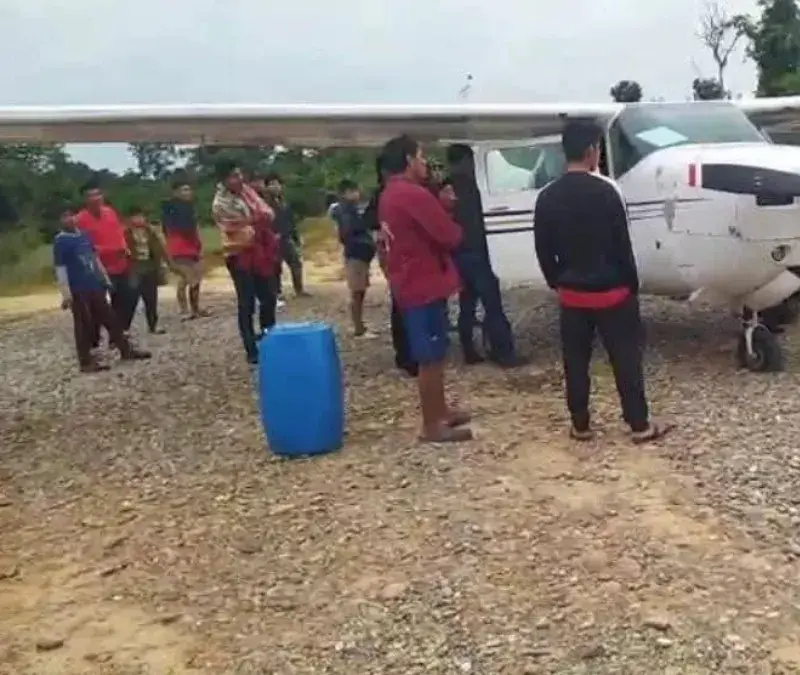 Operativo en Bolivia en el que cayó Edwuard Fabricio Osorio Rodríguez, piloto colombiano señalado de transportar droga. FOTO: REDES SOCIALES