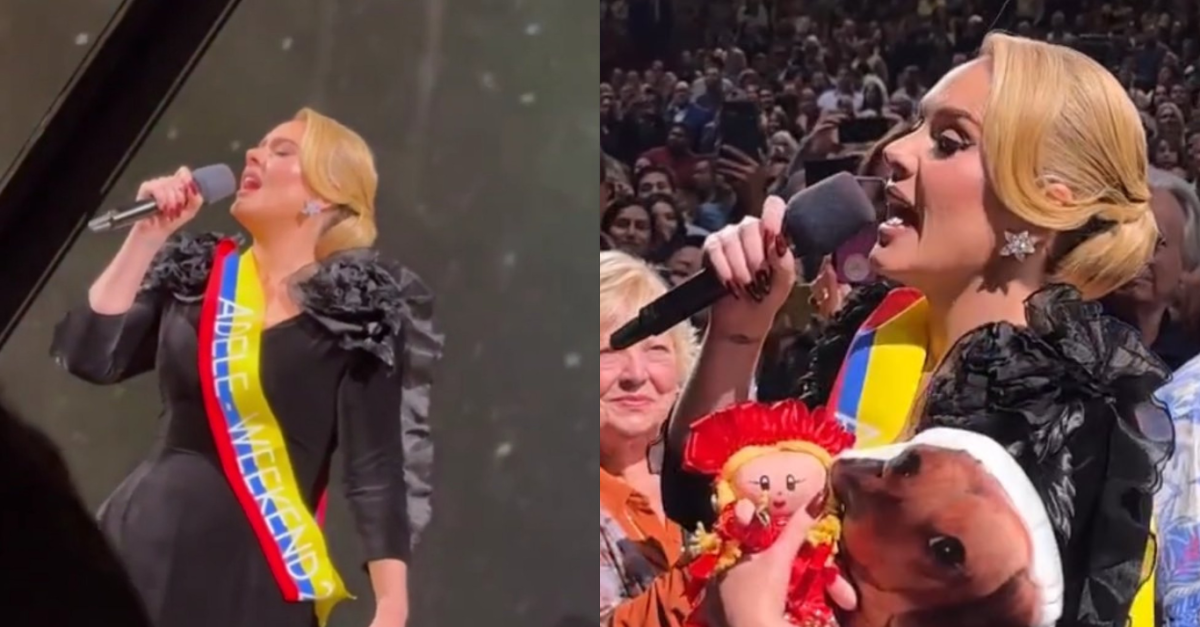 Video Adele emocionó a sus fans tras lucir la bandera de Colombia en