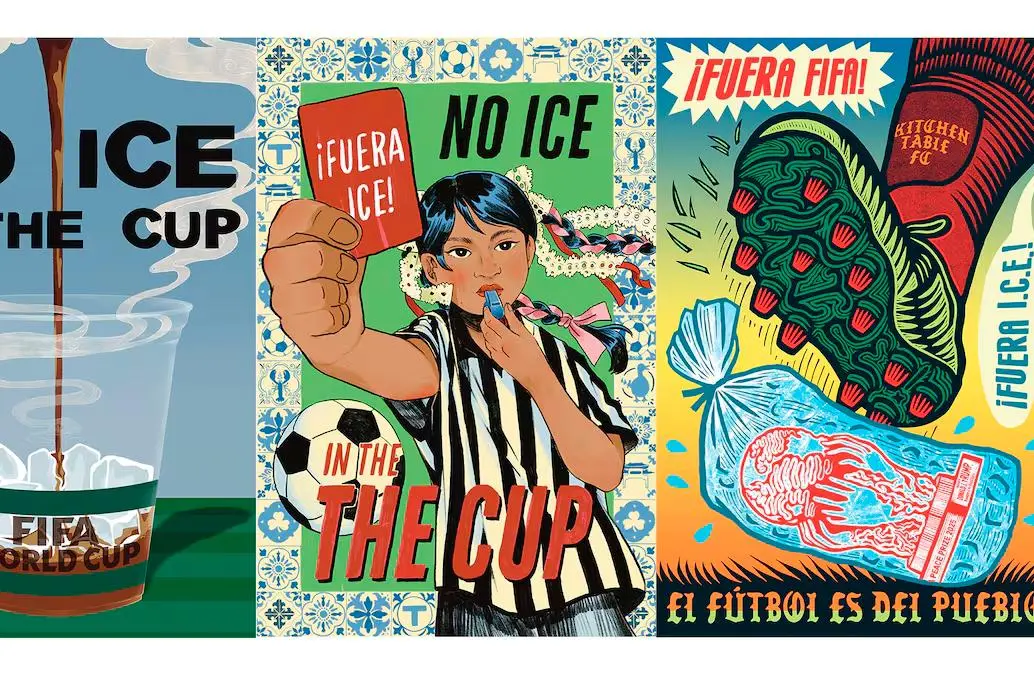 Estos son algunos de los carteles diseñados por los artistas de EE.UU. FOTO: Hana Natsuhara, Shaina Lu y Kill Joy