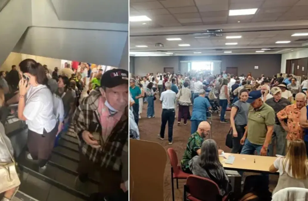 El centro comercial indicó que la Registraduría asignó el puesto dentro del complejo. FOTO: Redes sociales / Cristian Álvarez B.