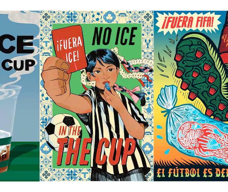 Estos son algunos de los carteles diseñados por los artistas de EE.UU. FOTO: Hana Natsuhara, Shaina Lu y Kill Joy
