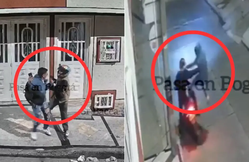 El ciudadano forcejeó con uno de los asaltantes y evitó que accionara un arma. FOTO: X: @PasaenBogota