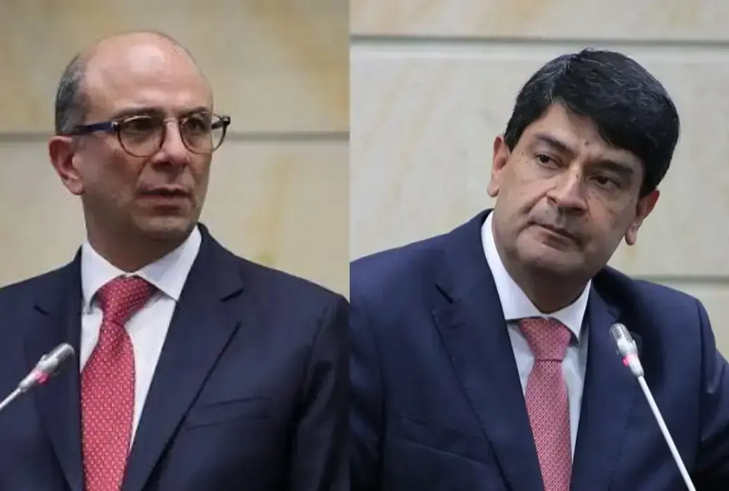 Magistrados Juan Carlos Cortés y Carlos Camargo. Foto: Senado