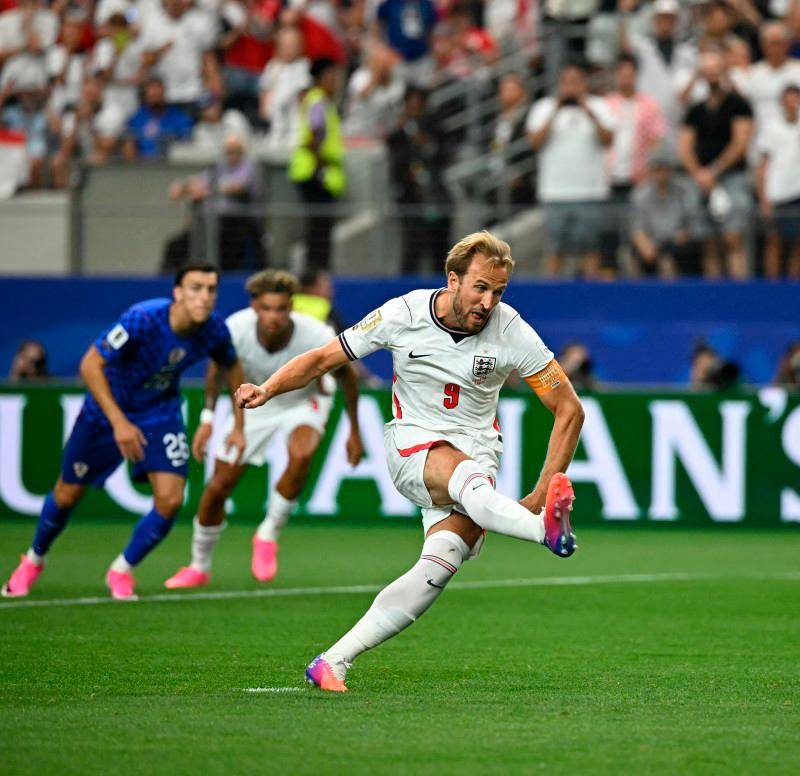 El delantero inglés Harry Kane es la gran figura de la Selección de su país, que busca volver a ganar un Mundial después de 60 años. Foto: AFP