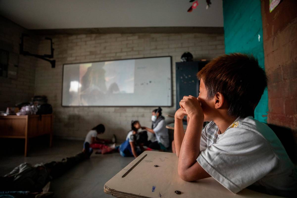 Unos 100 estudiantes de los 360 de la institución no han vuelto a clase. Foto: Camilo Suárez Echeverry