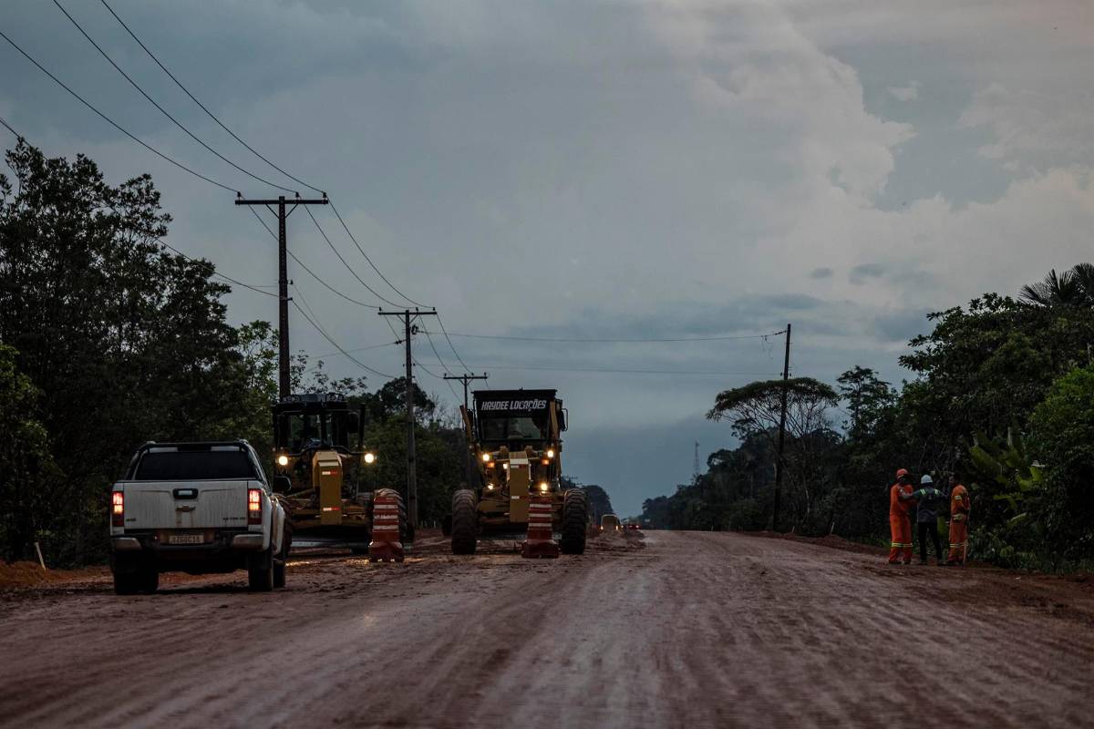En la pavimentación se están deforestando amplias extensiones del corazón de la Amazonia. Foto: AFP
