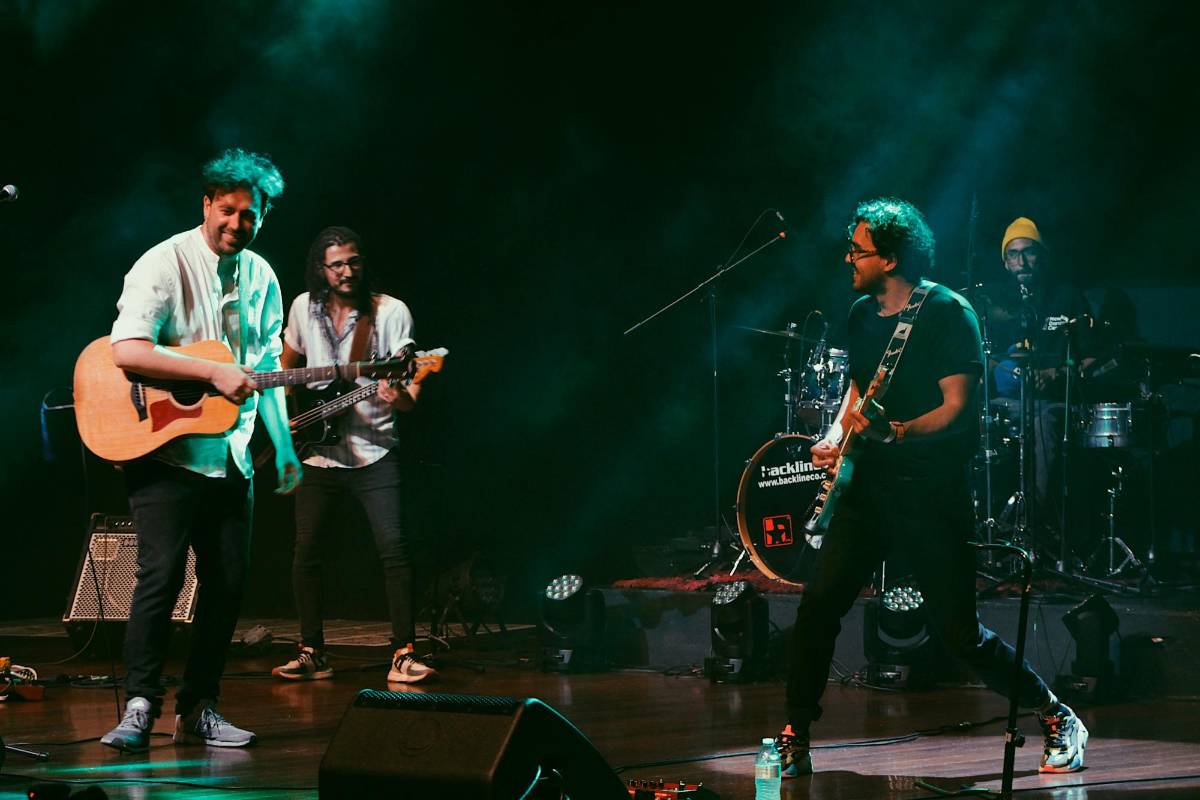  La banda antioqueña Delio Music de indie folk fue la encargada de abrir el show a Muerdo. Foto: Daniela R. Gómez Isaza