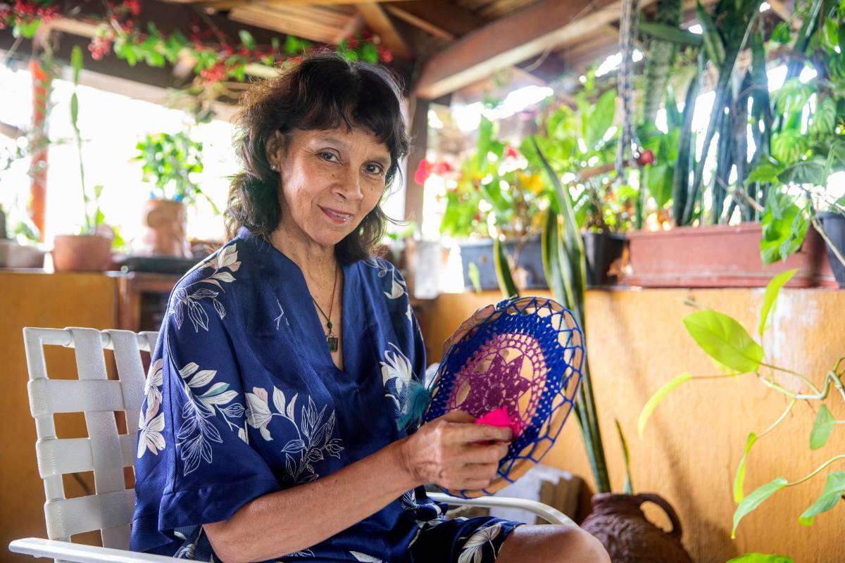 Maria Elena Piedrahita, artesana. Foto : Carlos Velasquez