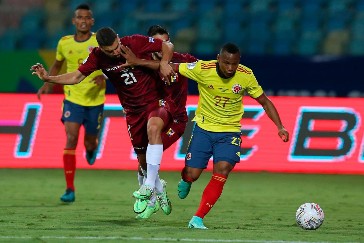 La selección colombiana no pudo vencer a una mermada Venezuela que dirige el portugués José Peseiro, en un partido de la segunda jornada del Grupo B en la Copa América. fotos: Getty