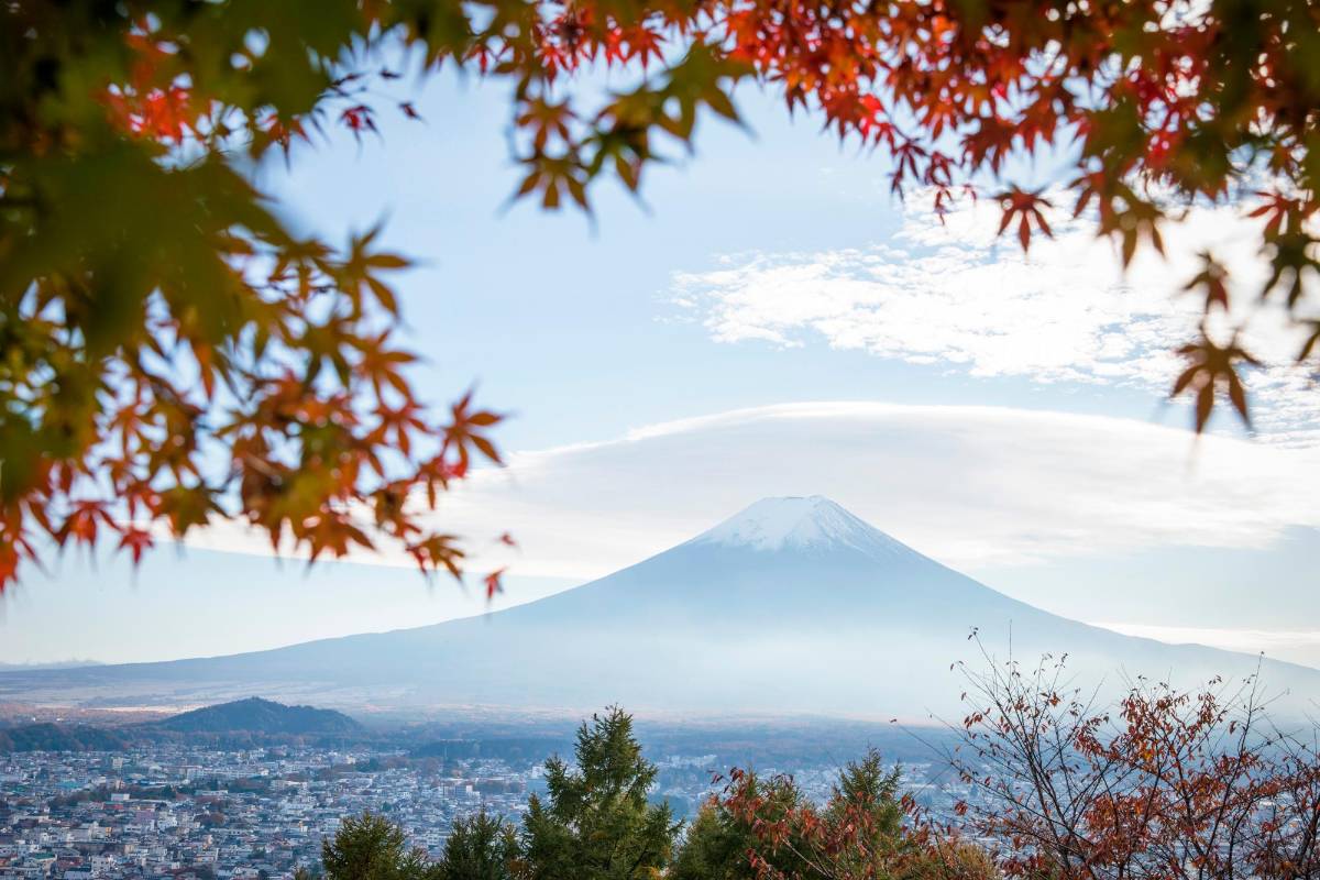 La montaña sagrada de Japón es un volcán que se encuentra en reposo hace más de 310 años. Foto: Getty