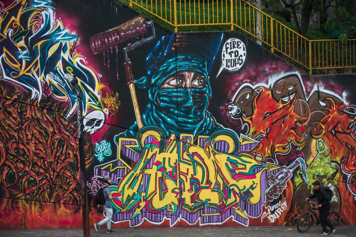 Los grafitis se convierten en un atractivo para cientos de turistas. FOTO: Julio Cesar Herrera 