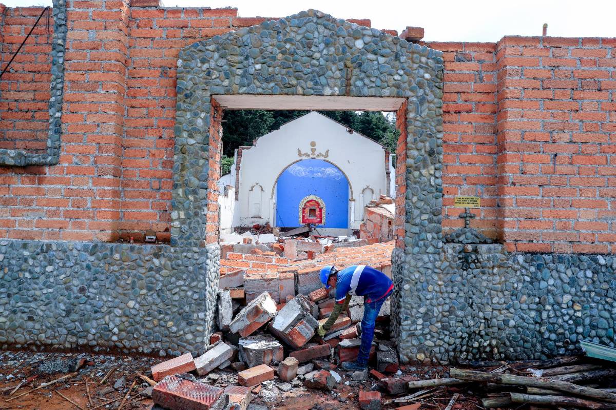 La iglesia estuvo en pie durante 77 años. FOTO JUAN ANTONIO SÁNCHEZ OCAMPO