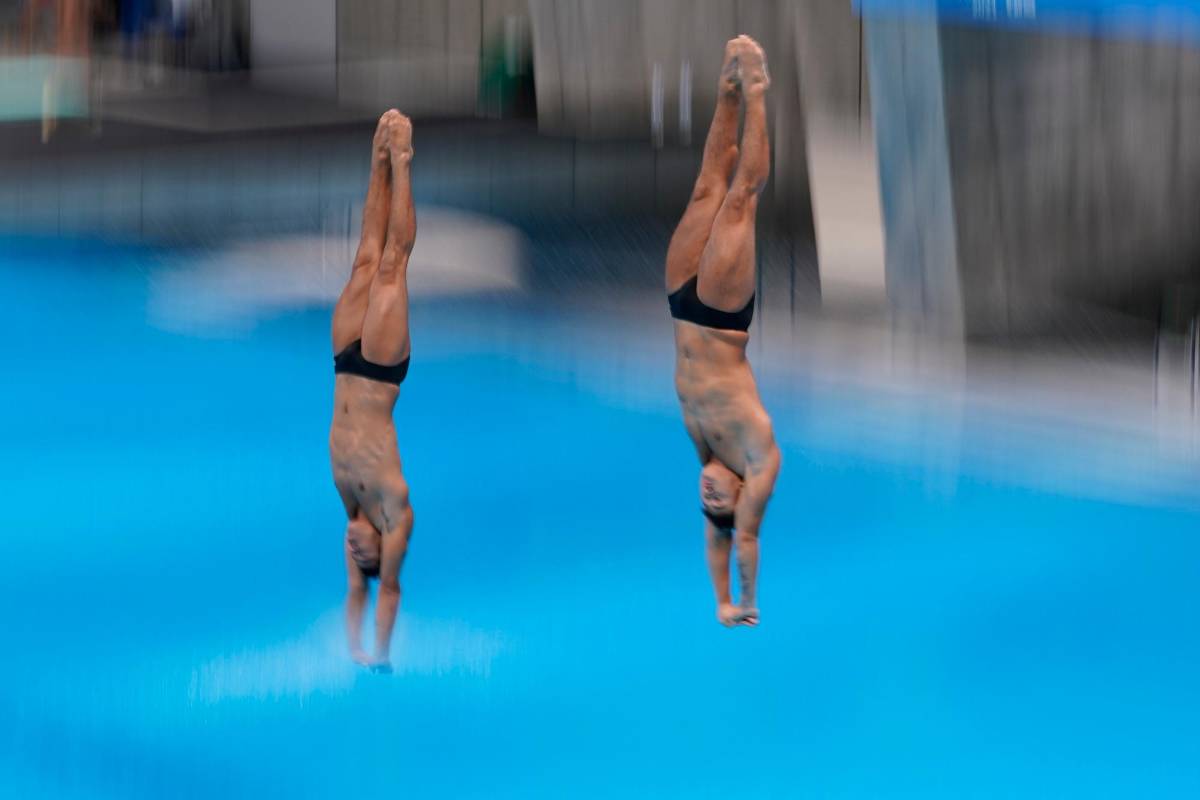 El objetivo era estar dentro de los 18 mejores, que consiguió la pareja al finalizar los seis primeros saltos en las posiciones 14 y 15. Foto: Getty Images