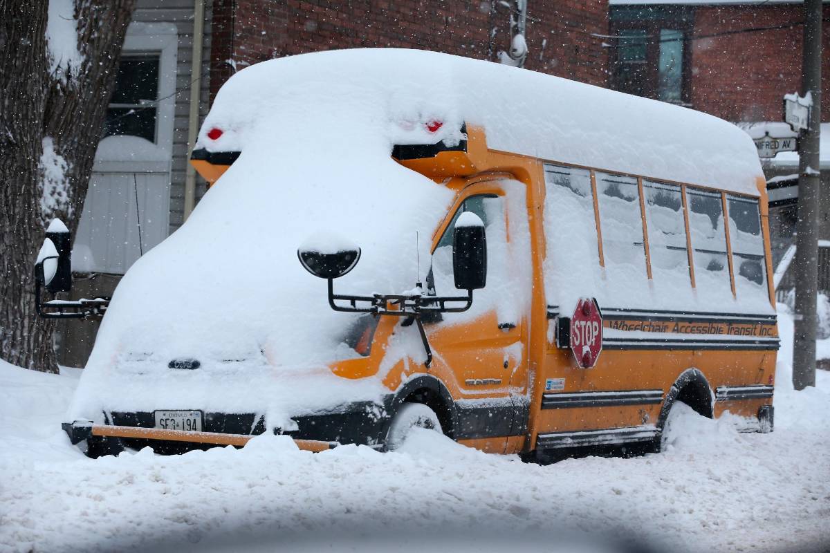La nevada más fuerte, de 2 pies y 2,5 pulgadas, se registró en Ashtabula, Ohio, dijo la entidad. Foto: Getty