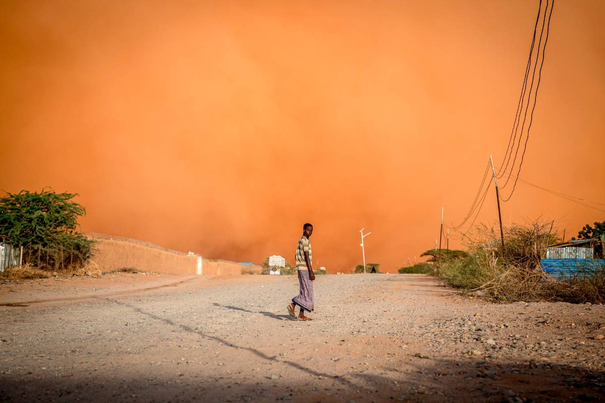 En la ciudad de bagdag en Irak, las tormentas de arena se han vuelto más comunes en los últimos años Foto: Getty