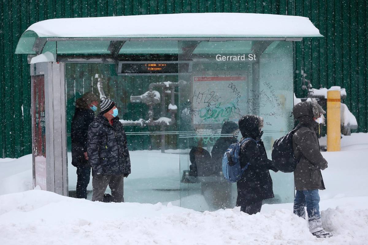 Se esperan hasta 60 centímetros de nieve en Toronto, Canadá. Foto: Getty