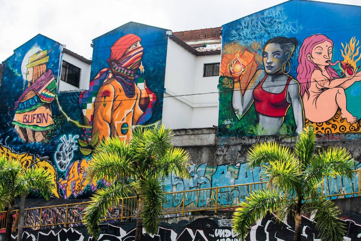 Estas calles son admiradas por su arte urbano. FOTO: Julio Cesar Herrera.