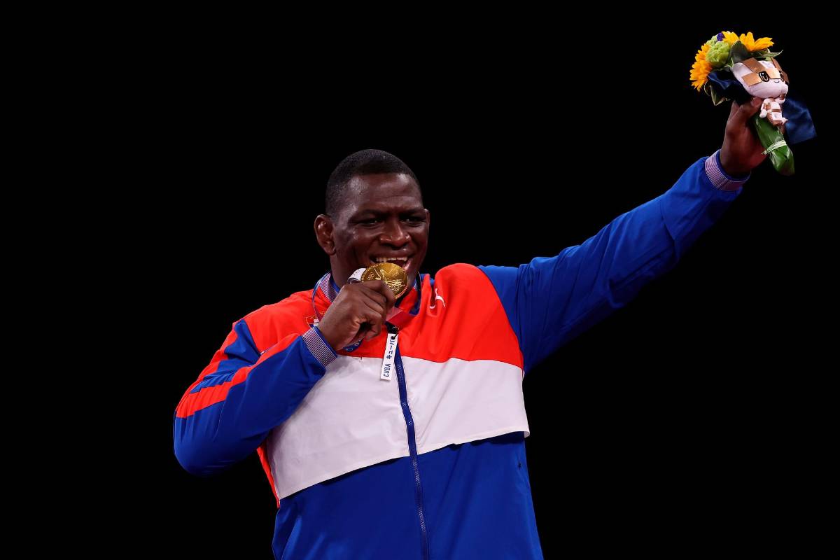 Con 38 años Mijaín López agrandó su hazaña al conseguir su cuarta medalla de oro olímpica. Foto: Getty Images