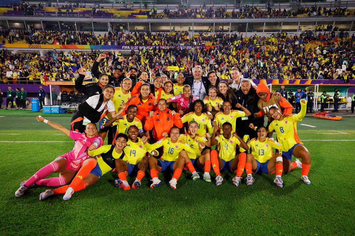 La Selección Colombia Sub-20 Femenina aseguró su clasificación anticipada a los octavos de final del Mundial Sub-20 que se celebra en casa, tras una sufrida victoria 1-0 sobre Camerún en el estadio El Campín de Bogotá. Foto: GETTY