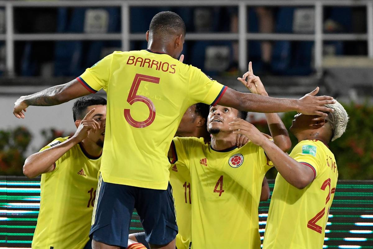 El guajiro Luis Díaz selló el triunfo de la selección en el minuto 74. Foto: Getty