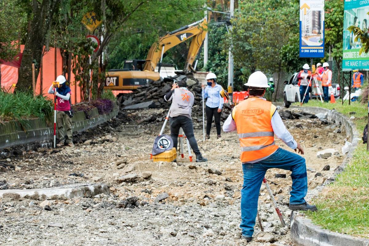 Inicio de obras sector La Frontera. FOTO; Jaime Pérez