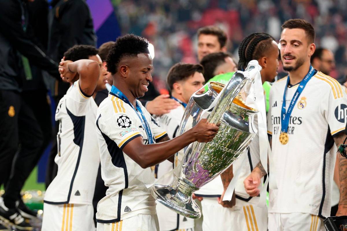 Vinícius Júnior fue el jugador más valioso del Real Madrid en la temporada y uno de los mejor calificados en la final ante Borussia Dortmund. FOTO GETTY 